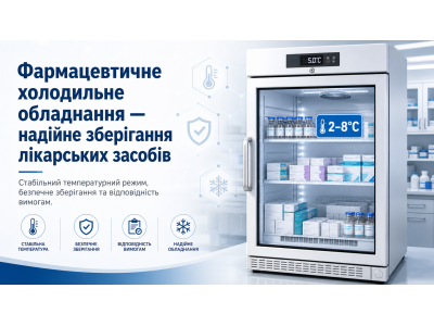 Фармацевтичне холодильне обладнання GLEWDOR — надійне зберігання лікарських засобів